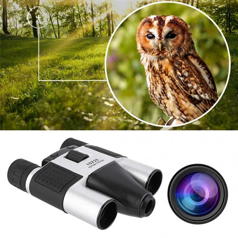 HD Digital Camera Long Distance Binoculars Telescope Photo Taking Video Recording Binoculars TF Card Reader Computer Camera