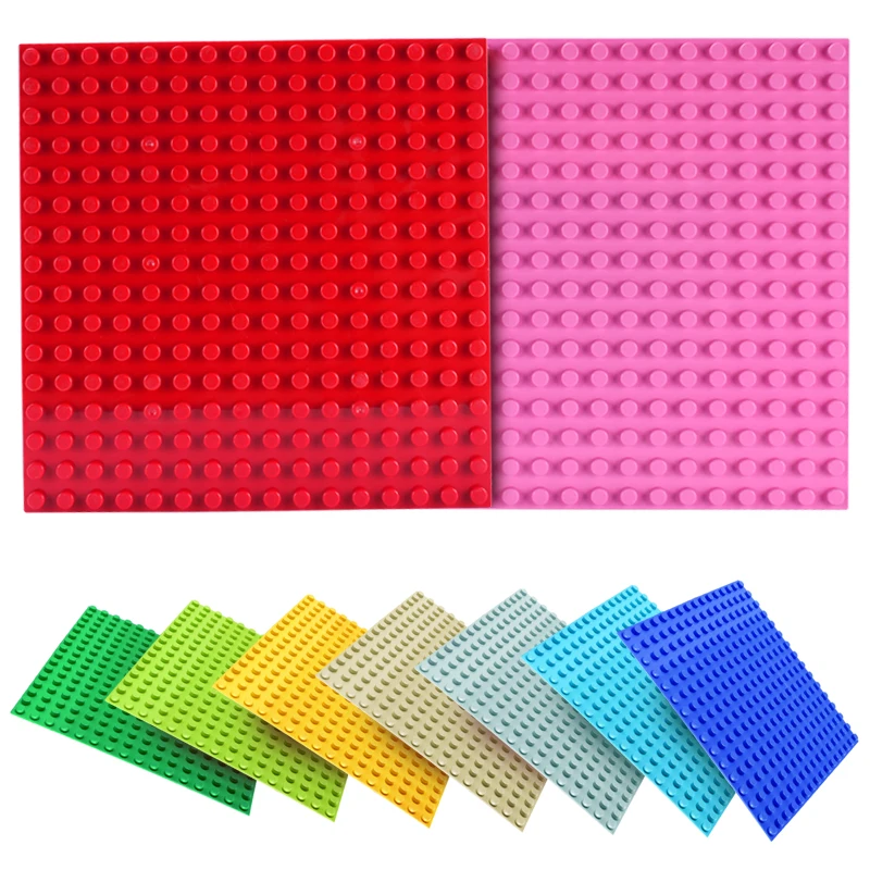 

16*16 Dots Big Size Building Blocks Base Plates Baby Construction Blocks DIY Assemble Bricks Large Baseplate Building Toys Gift