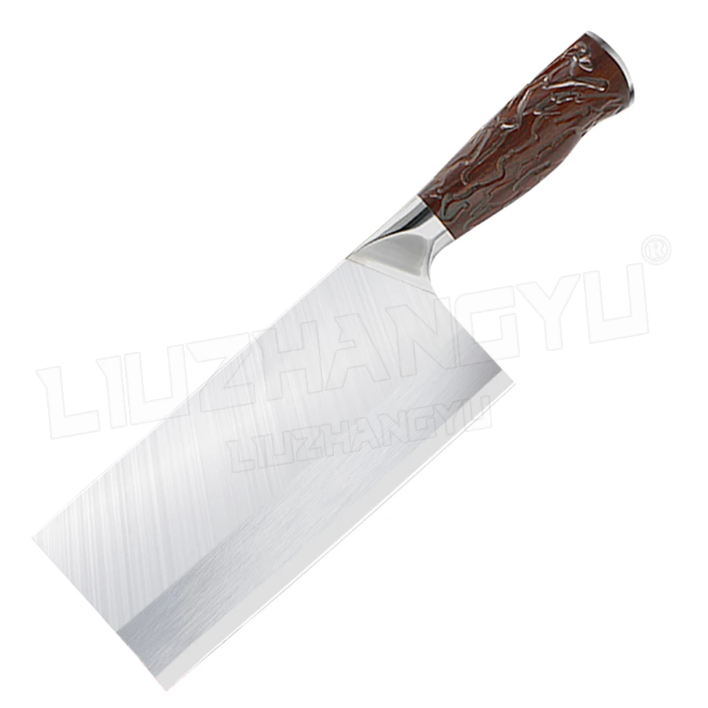 

LIUZHANGYU Traditional Chinese Kitchen Knife High Carbon Stainless Steel Chef Knife Meat Vegetable Slicer Chopping Knife Sharp C