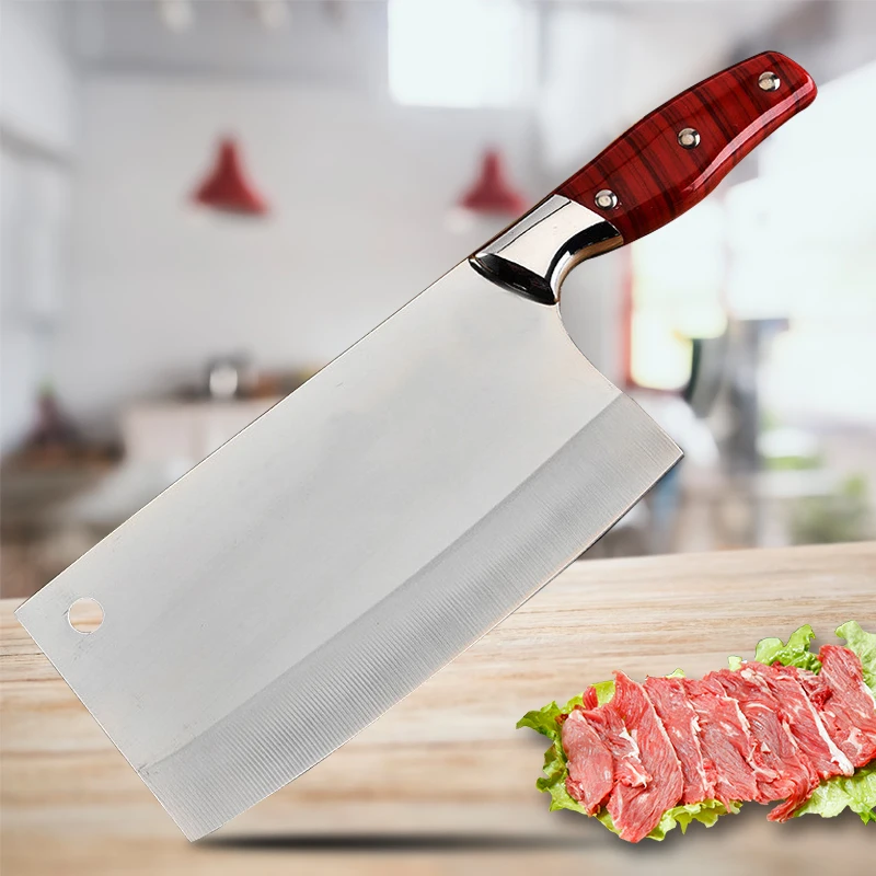 Chef Knife Stainless Steel Kitchen Knife Meat Vegetable Chopping Knife Fish Fillet Slice Butcher Knife Super Sharp Blade Cleaver