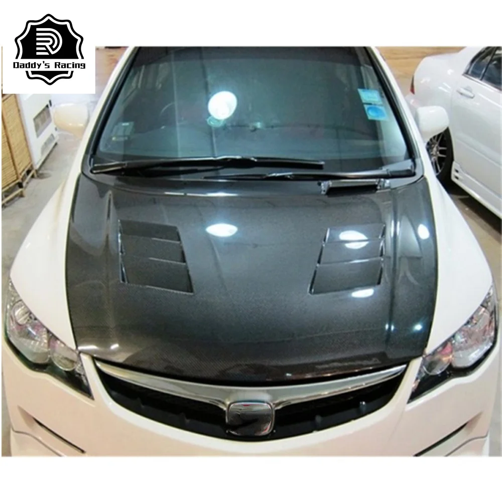 Carbon Fiber Front Hood Bonnet Fit For HN Cvicc FD2 Car Modification Tuning