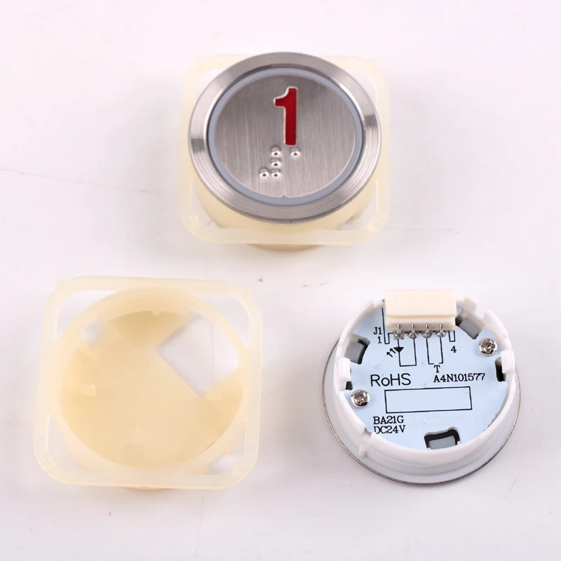 

3pcs Elevator Button BA21G Call Button A4N101577 A4J101576 Key 24V Switch Direction