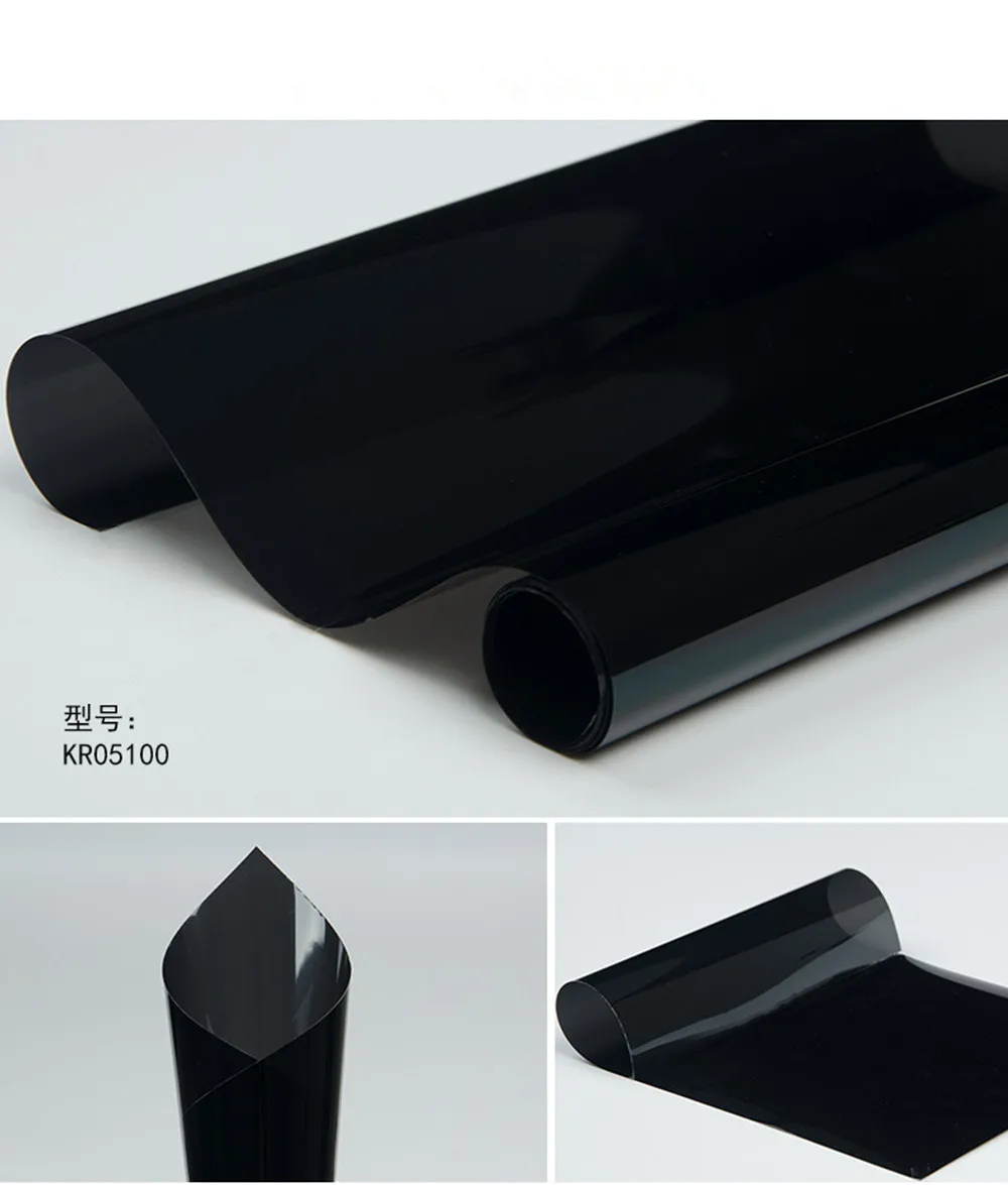 

Car Window Tint SUNICE 100*152cm (60"x40") Dark Black Window Tint High Heat Reduction Ceramic Film 5%VLT for Car Rear Window