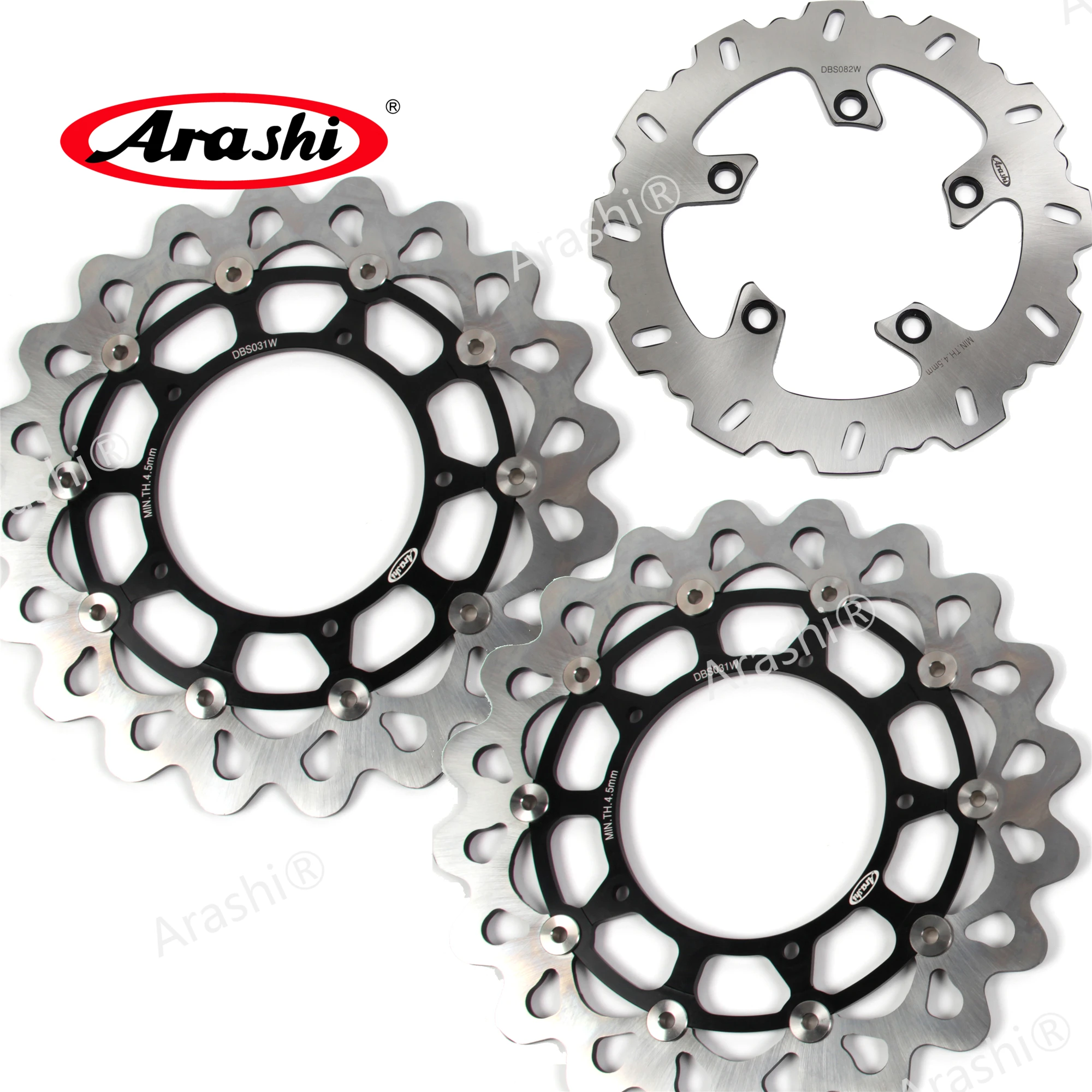 ARASHI For YAMAHA FZ1 2006-2014 CNC Front Rear Brake Rotors Brake Disc FZ1000 FAZER 1000 FZ 1 FZ-1 FAZER1000 ABS 2007 2008 2009