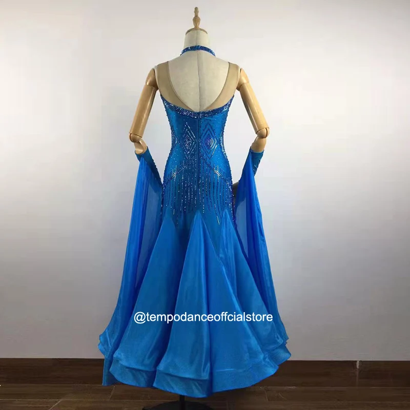 Ballroom Competition Dance Dresses Custom Made Women Ballroom Dancing Wear Modern Flamenco Waltz Ballroom Dance Costumes