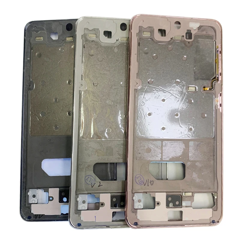 Housing Middle Frame LCD Bezel Plate Chassis For Samsung S21 G991 S21+ G996 S21 Ultra G998 Phone Metal Middle Frame Repair Parts