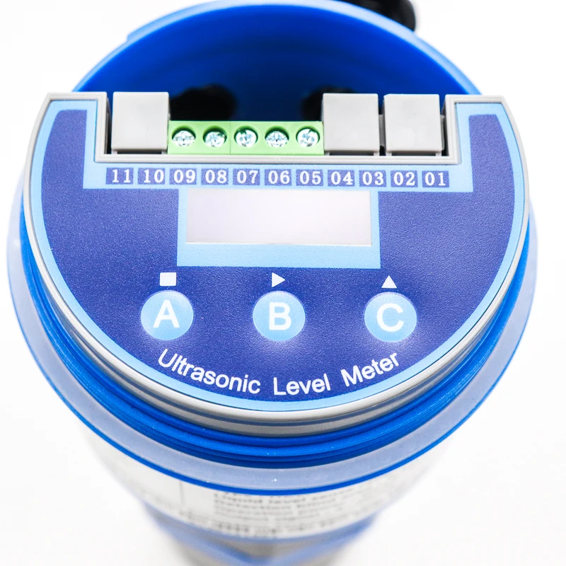 24V เซ็นเซอร์ระดับอัลตราโซนิกสำหรับน้ำผลไม้และนม Rs485ดิจิตอล Ultrasonic Level Transmitter ราคา
