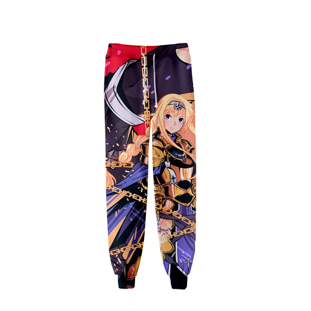 

SAO Sword Art Online 3D Print Joggers Pants Men Women Funny Anime Sweatpants Sports Fitness Loose Hip Hop Trousers Dropship