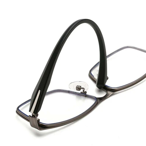 Imagen 2 del producto Gafas cuadradas de montura completa para miopía con grado de Metal, gafas graduadas Anti luz azul 0-0,5-0,75-1,0-1,5-2,0 To-6,0
