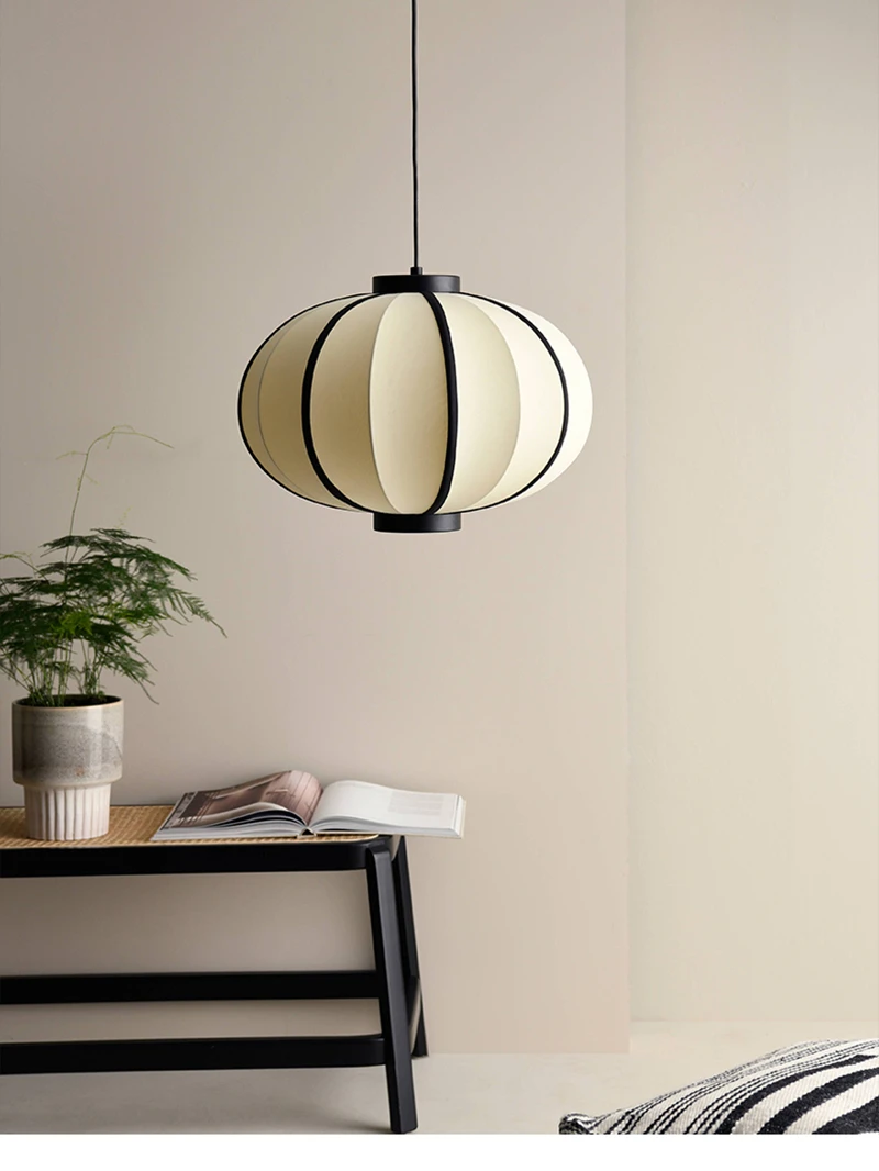 estilo nordico tecido panos preto ou branco pingente de luz e27 simples e popular cozinha sala estar jantar lampada pendurada novo 01