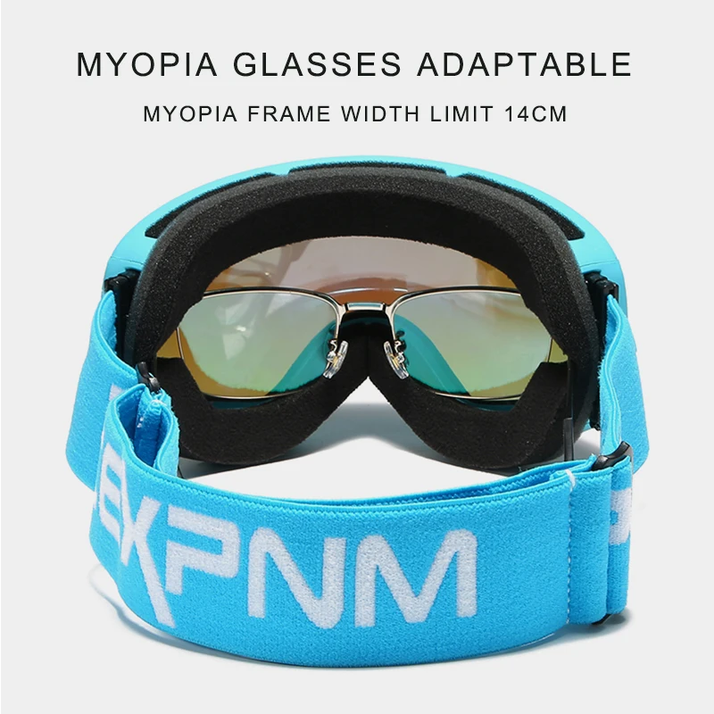 ACEXPNM Brand Ski Goggles Men Women Snowboard Goggles Glasses for Skiing UV400 Protection Snow Skiing Glasses Anti-fog Ski Mask