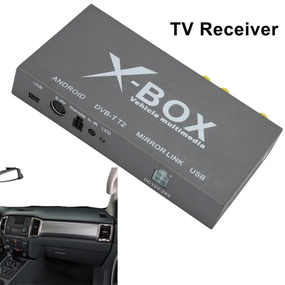 

1 Set AT338B Car Digital TV Strong Signal Three Antenna Digital HD-compatible TV Box for Vehicles