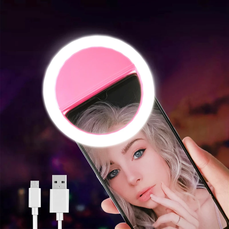 

Selfie Ring Mobile Phone Clip Lens Light Lamp Litwod Led Bulbs Emergency Dry Battery For Photo Camera Well Smartphone Beauty