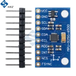 SPI IIC/I2C GY-9250 MPU 9250 MPU-9250/6500 Atteggiamento casuale a 9 assi + Giroscopio + Acceleratore + Modulo scheda sensore magnetometro Alimentazione 3-5V