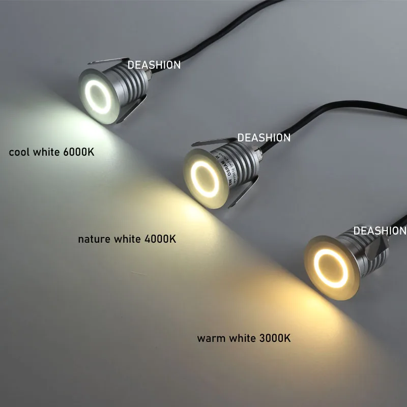 1 sztuk mała LED lampa wpuszczana W ścianę 1W 3W IP67 12V 24V wodoodporna zewnętrzna wnętrze korytarz przejście podkład podłogi krok lampa schodowa