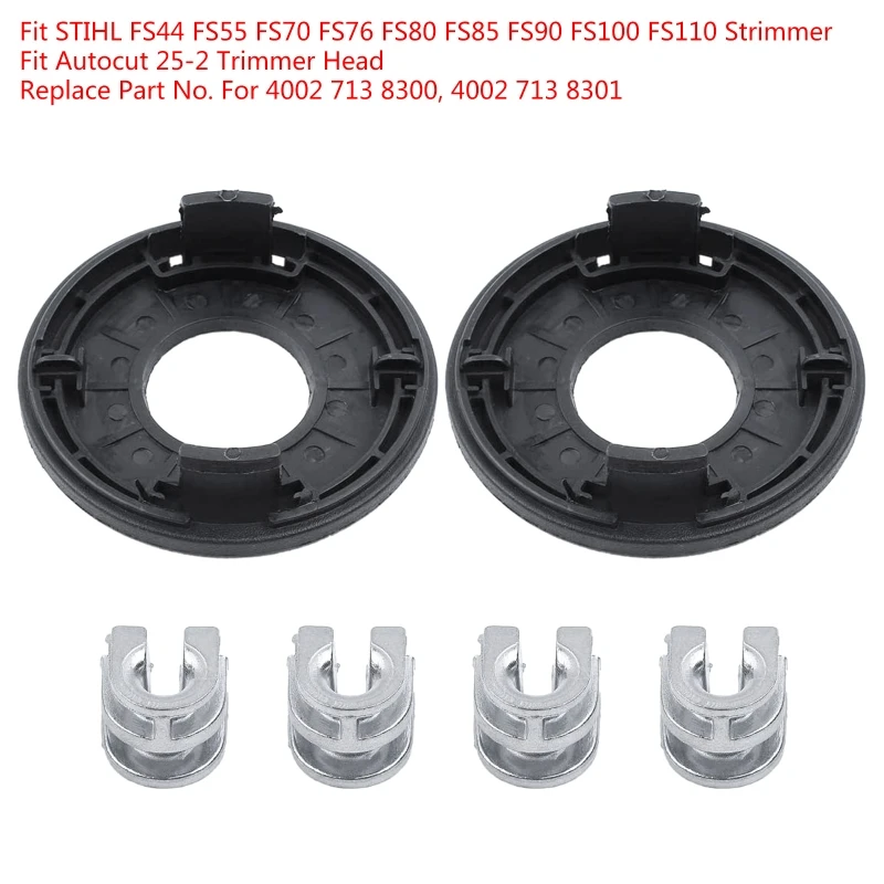 Trimmer Head Cover Eyelet Sleeve Kit Fit STIHL FS44 FS55 FS70 FS76 FS80 FS85