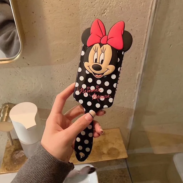 1 Stuks Disney Nieuwe Kam Minnie 3D Scrub Massage Hoofdhuid Decompressie Antistatische Kam Prachtige Gift Make-Up Speelgoed