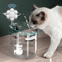 Cat Dog Water Fountain Filter Automatic Sensor Drinker For Cats Feeder Pet Water Dispenser Auto Drinking Fountain 2L For Pets