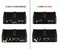 Intel Celeron J6412 N2930 J1900 Mini PC with 2xGigabit LAN 1xUSB3.0 3xUSB2.0 2xRS232 Fanless Industrial Computer Win10 Ready 6