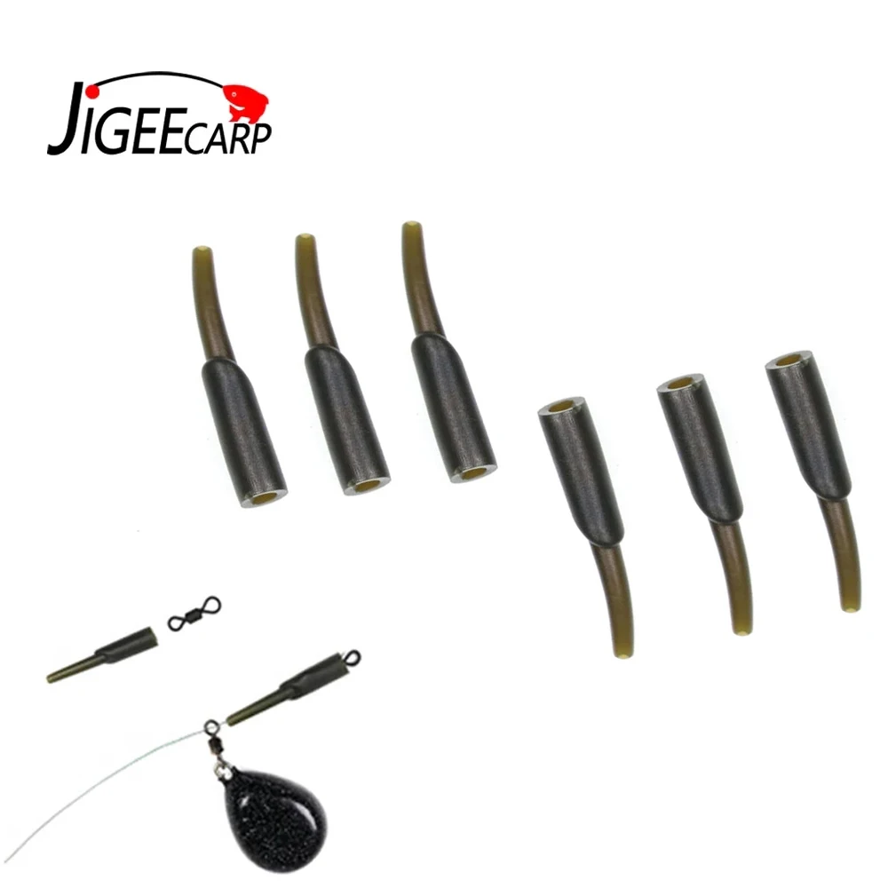 

JIGEECARP 12/24 шт. резиновая подвеска для ловли карпа для бега конусная черная матовая Подвеска Аксессуары для рыболовных снастей