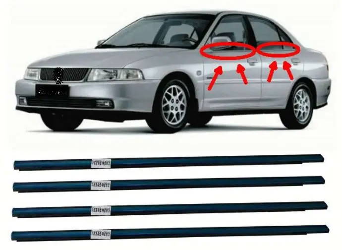 4PCS Door Belt Weatherstrip Inner & Outside for MITSUBISHI COLT LANCER MIRAGE 1995-2000: تقييم ونصائح للاستخدام