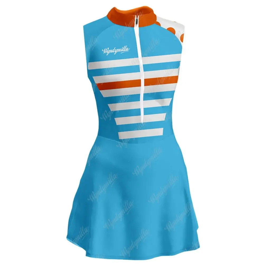 

Wyndymilla Cycling Skirt Ciclismo Fitness Running Cycling Sleeveless Dress MTB Team Cheerleaders Skirt Vestidinho Cycling suit