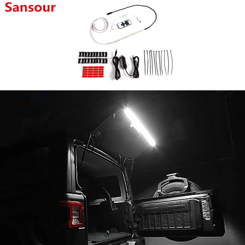 Car Tailgate Glass Lift Rear Door Light LED Lamp for Jeep Wrangler TJ JK JL 1997-2025 Car Camping Light Accessories