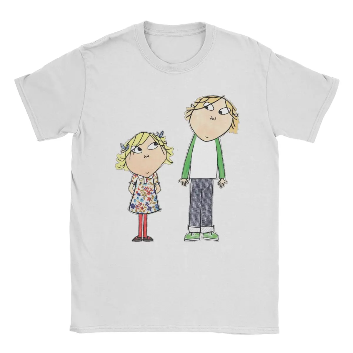 Charlie & Lola Essential T-Shirts for Men Childhood Books Humorous 100% Cotton Tees Crewneck Short Sleeve T Shirt Gift Clothes