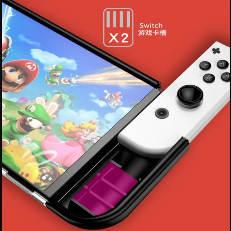 แบบเสียบได้สำหรับ Nintendo สวิทช์ OLED รุ่น2021อัพเกรดป้องกันกรณี,ergonomic Comfort TPU เชลล์ NS OLED