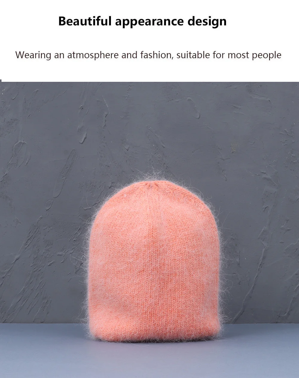 2021 neue Kaninchen pelz mode winter und Herbst Frauen Neue Ankunft Beliebte Damen Beanie Cap Hohe Qualität Modische Gestrickte Hüte – Detail 4
