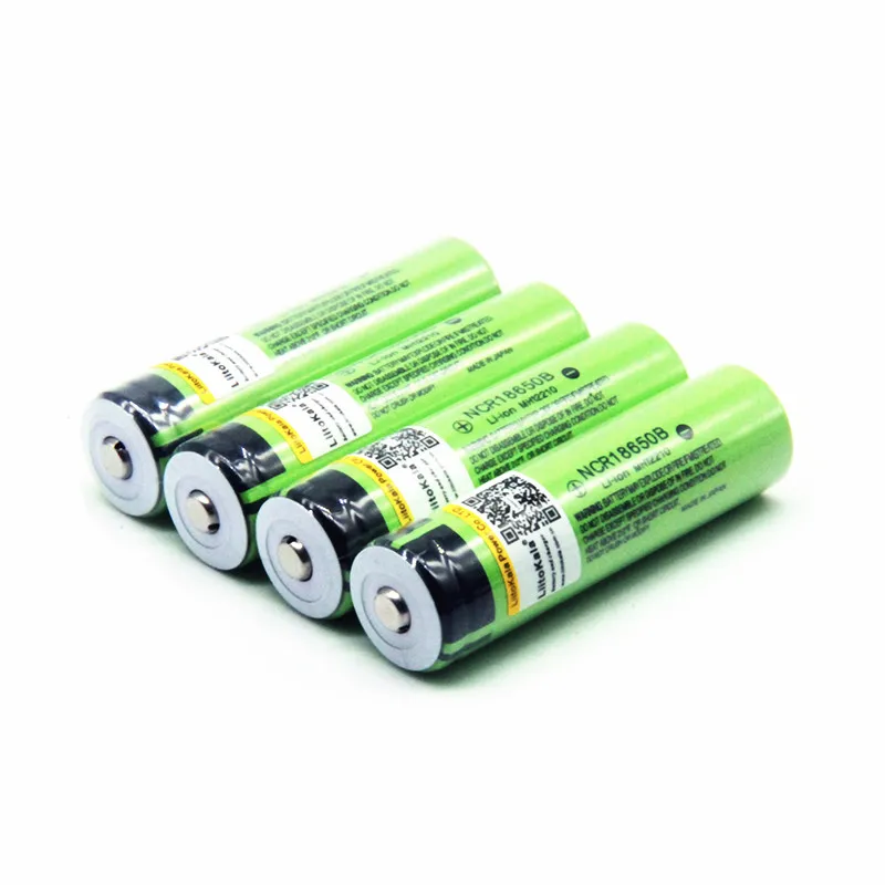 Hot liitokala 100% New Original NCR18650B 3.7v 3400mah 18650 Lithium Rechargeable Battery For Flashlight batteries (NO PCB)