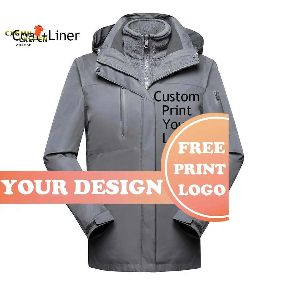 Create Custom Outdoor Clothing Printing Your Company's Logo Groups Brand Or Photo Men Women Hoodies Waterproof Jackets Outerwear