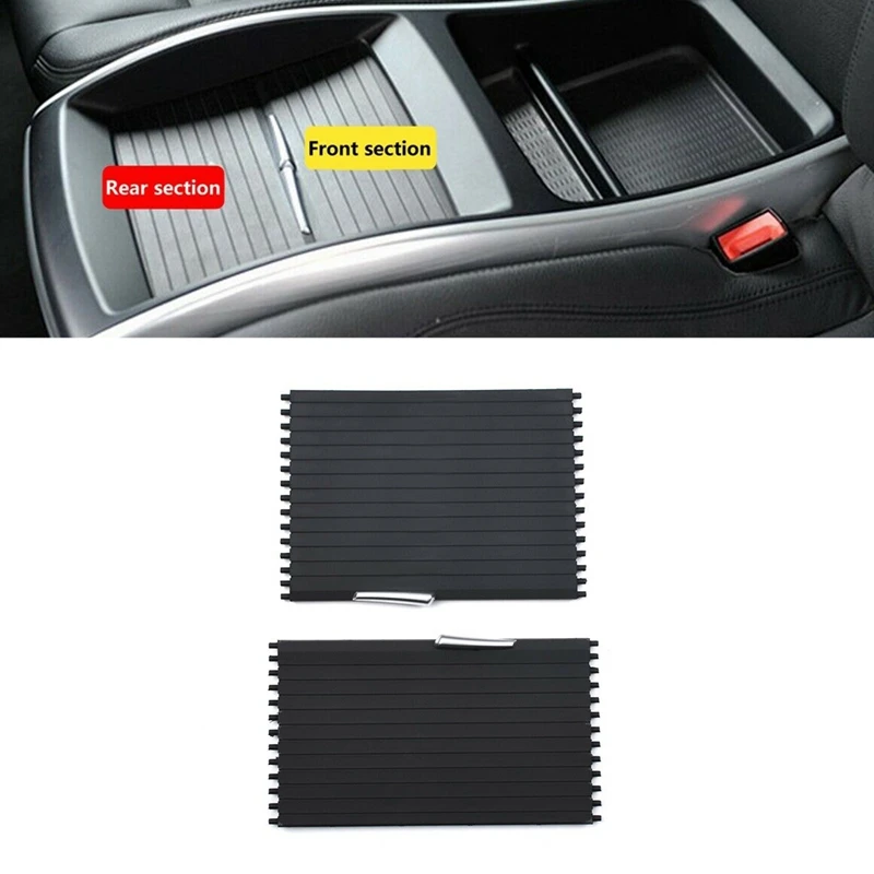 Car Front/Rear Section Centre Console Cup Holder Roller Blind Cover for -BMW X5 X6 E70 E71 2007-2014 51166954943