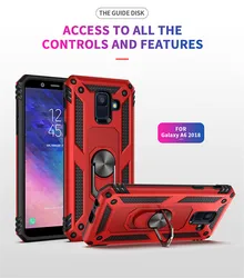 For Samsung Galaxy A6 2018 Samsung A6 Plus A6+ A 6 Plus 2018 Case Magnet Car Ring Stand Holder Cover for A6plus Coque funda capa