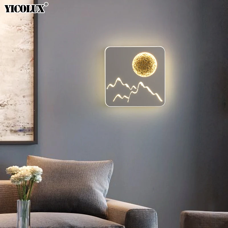 Nordic Slaapkamer Wandlamp Led Binnenverlichting Modern Living Gang Gangpad Studeerkamer Bedside Wandlampen 85-265V wandlamp