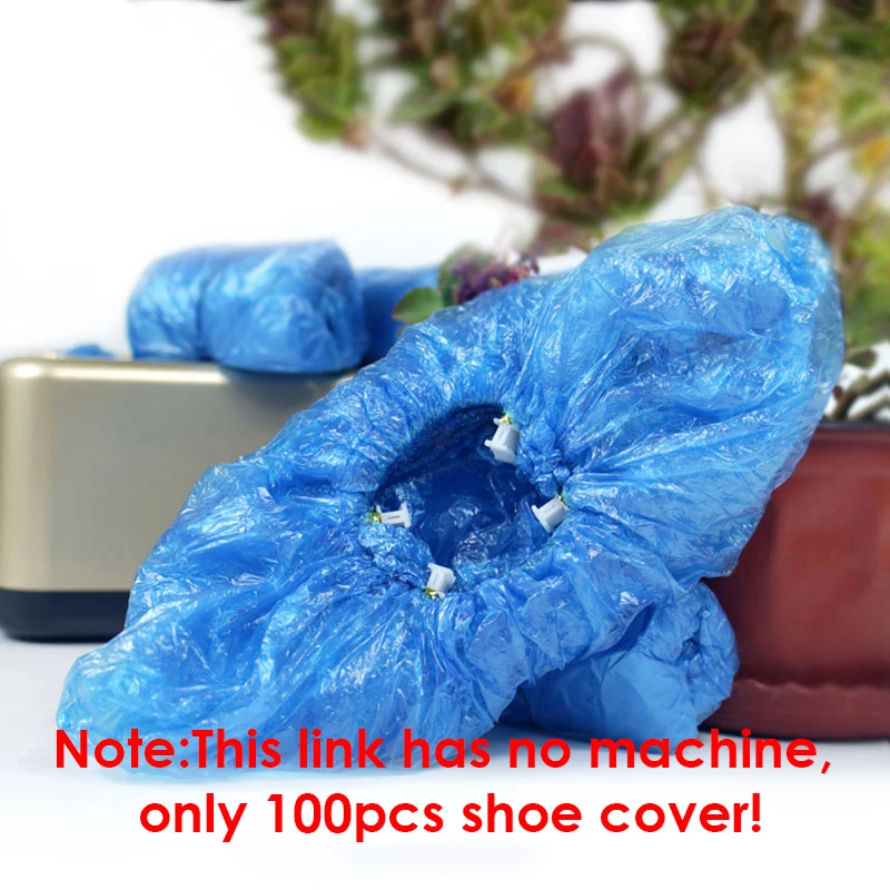 

100pcs Automatic Shoe Cover Machine Special Plastic Shoe Cover TBuckle Shoe Cover Household Indoor Disposable Machine Shoe Cover