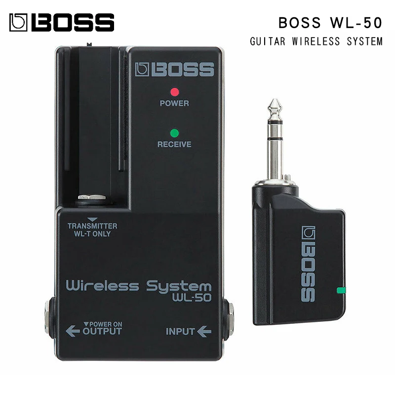 

Boss WL-50 guitar Wireless System Universal wireless transmitter receiver for guitar bass keyboard musical instrument