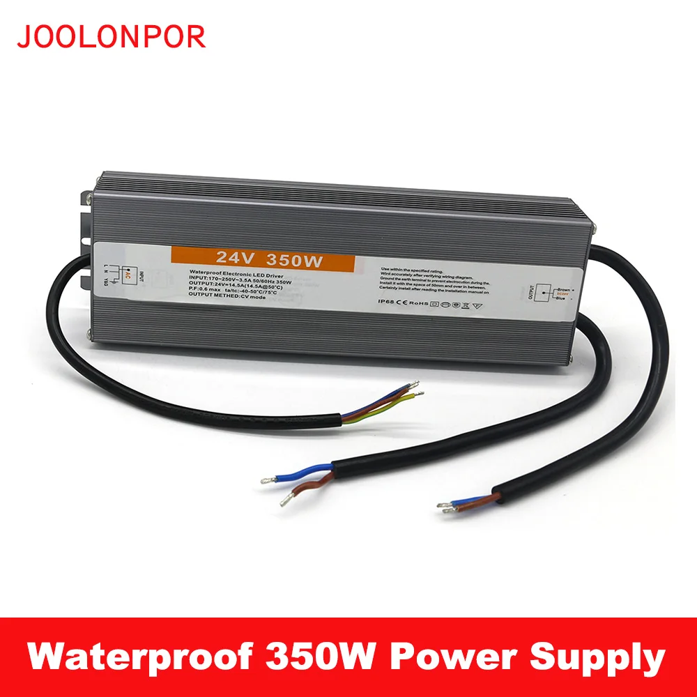 

IP67 Waterproof Electronic LED Driver Ac 220V to Dc 24V 14.5A 15A 350W 360W Switching Power Supply for Lighting