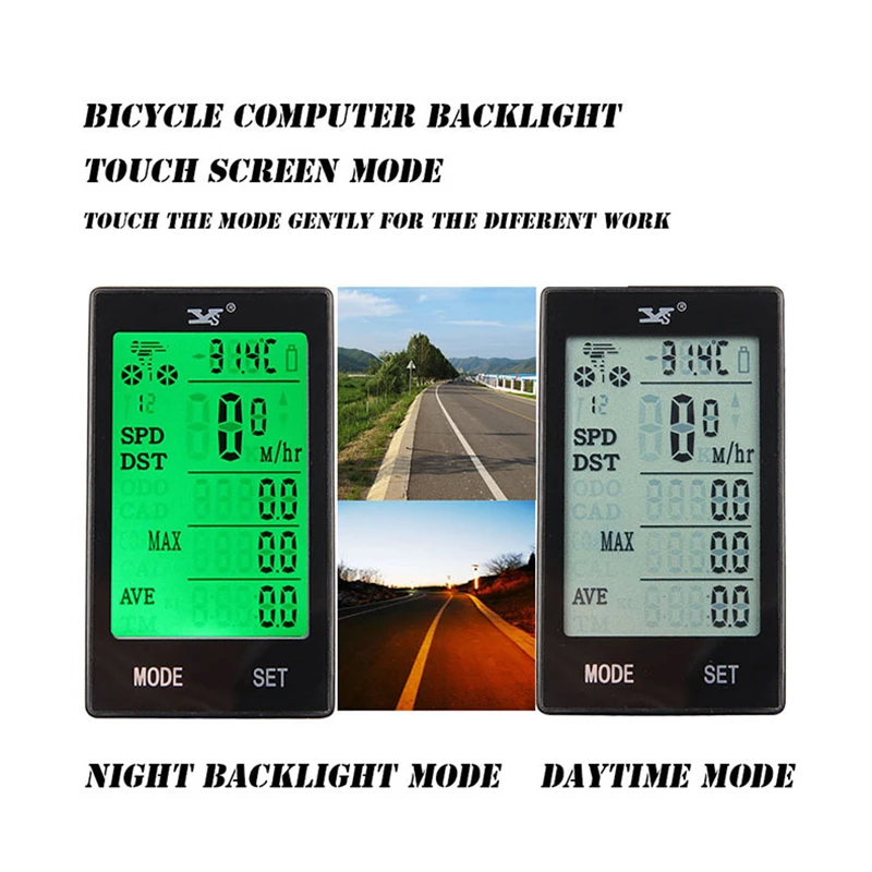 

INBIKE MTB Bike Rainproof Computer Bicycle Speedometer Wireless Wired Odometer 2.4 Inch LED Screen Measurable Cycling Stopwatch