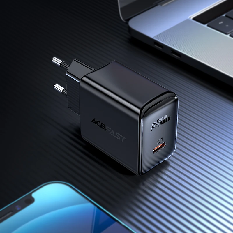 

ACEFAST EU PD20W Type C Charger For iPhone 13 12 Pro Max XS XR USB C Quick Charging QC3.0 Adapter For iPad Pro/Air 4 PD Charger