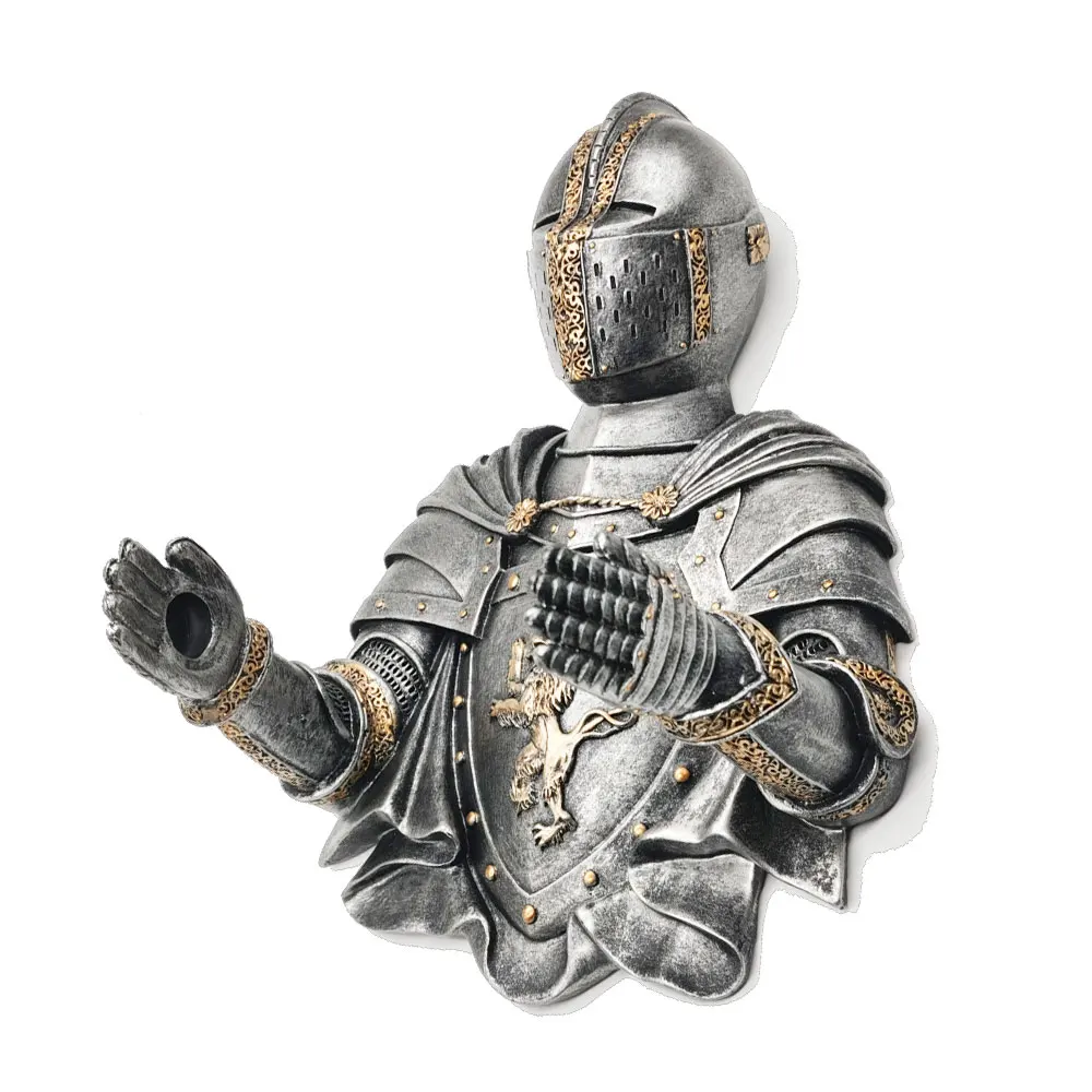 Tissue Box Container Toilet Paper Holder Tissue Storage Roll Custom Medieval Statue Knight To Remember Gothic Bathroom Decor