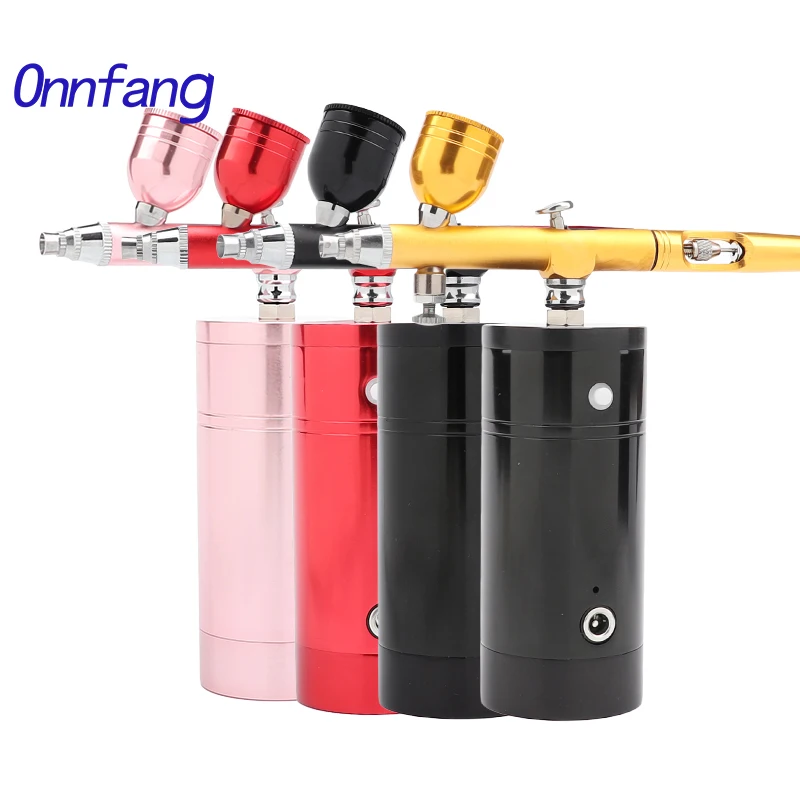 

Onnfang Portable Airbrush Wireless Compressor Painting Spary gun Make up Art Body Cake Model Car Water Filling Sprayer Airbrush