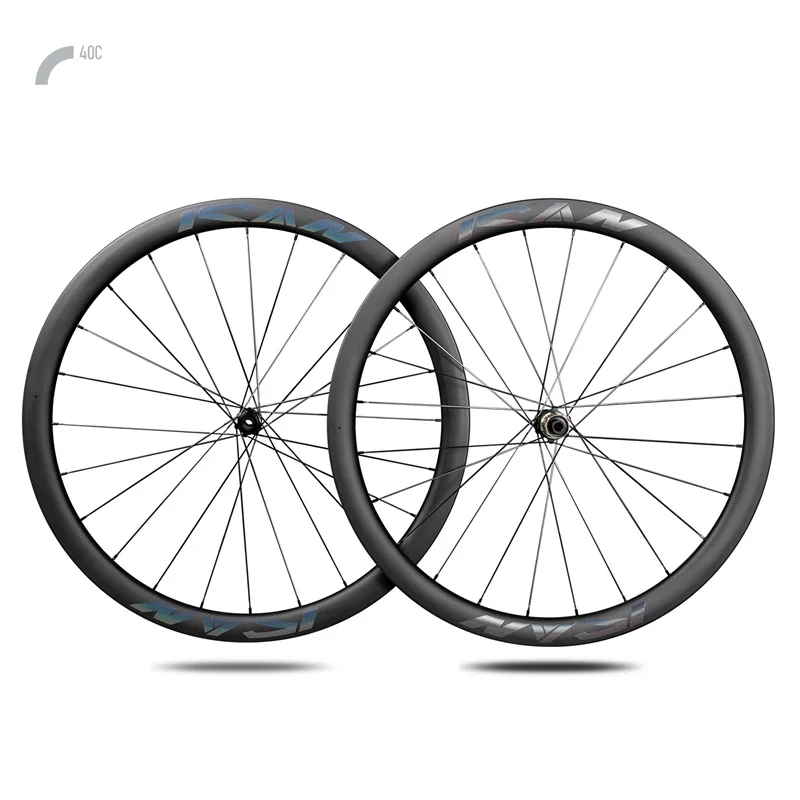 Road bicycle Carbon wheelset disc brake super light rim novatec 411 412 SAPIM-CX-RAY wheels carbon clincher 40C 25mm width