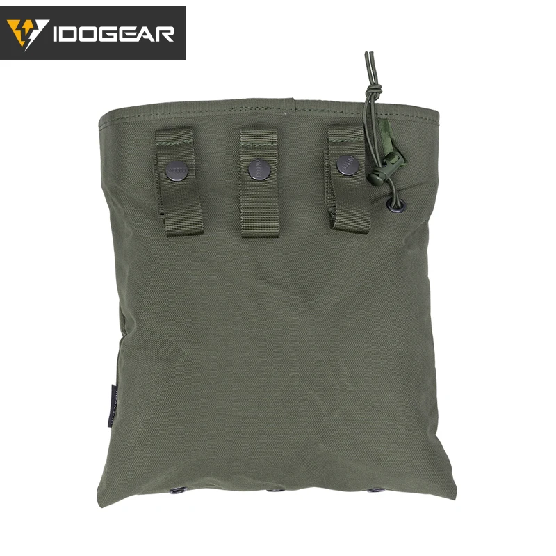 IDOGEAR Tactical Magazine Dump Pouch Molle Mag Drop Pouch Recycling Bag Storage Tool Bag 3550