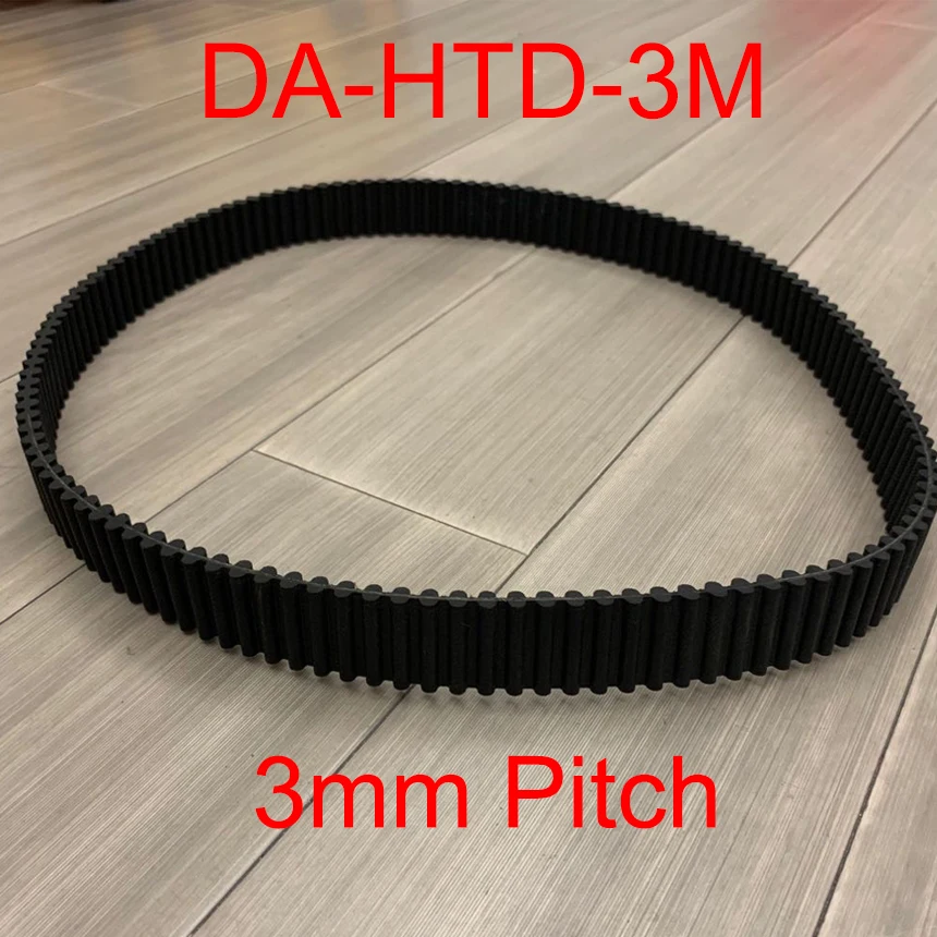 

DA HTD 546-3M 552-3M 364 368 ARC Double Side Tooth 546mm 552mm Girth 6mm 10mm 15mm 20mm Width 3mm Cogged Synchronous Timing Belt