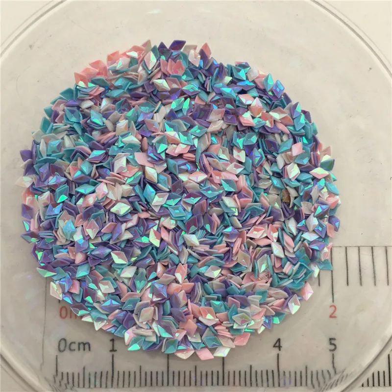 New Hot 20g/Lot 2*4mm 3D Rhomb Shape Sequins Pvc Loose Sequin Paillettes Party Craft,DIY Nail arts,Wedding Decoration confetti