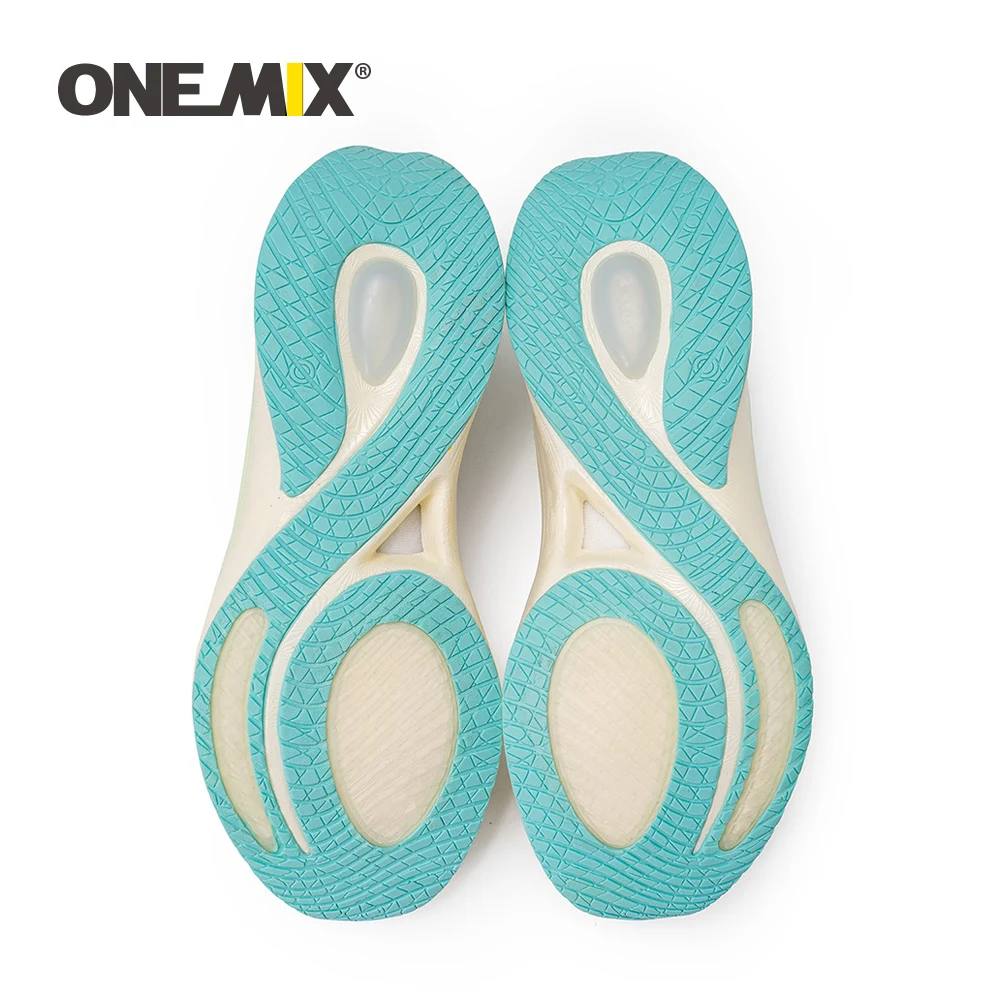 ONEMIX-Chaussures de course à coussin pour hommes et femmes, baskets en maille respirante, chaussures de sport à lacets, soutien portable,