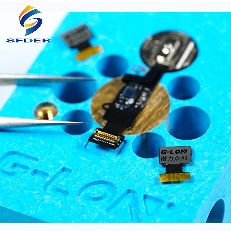 10PCS QIANLI IMesa Fingerprint Maintenance FPC Flex Cable Connector Socket For IPhone 7 7P 8 Phone Repair Tools