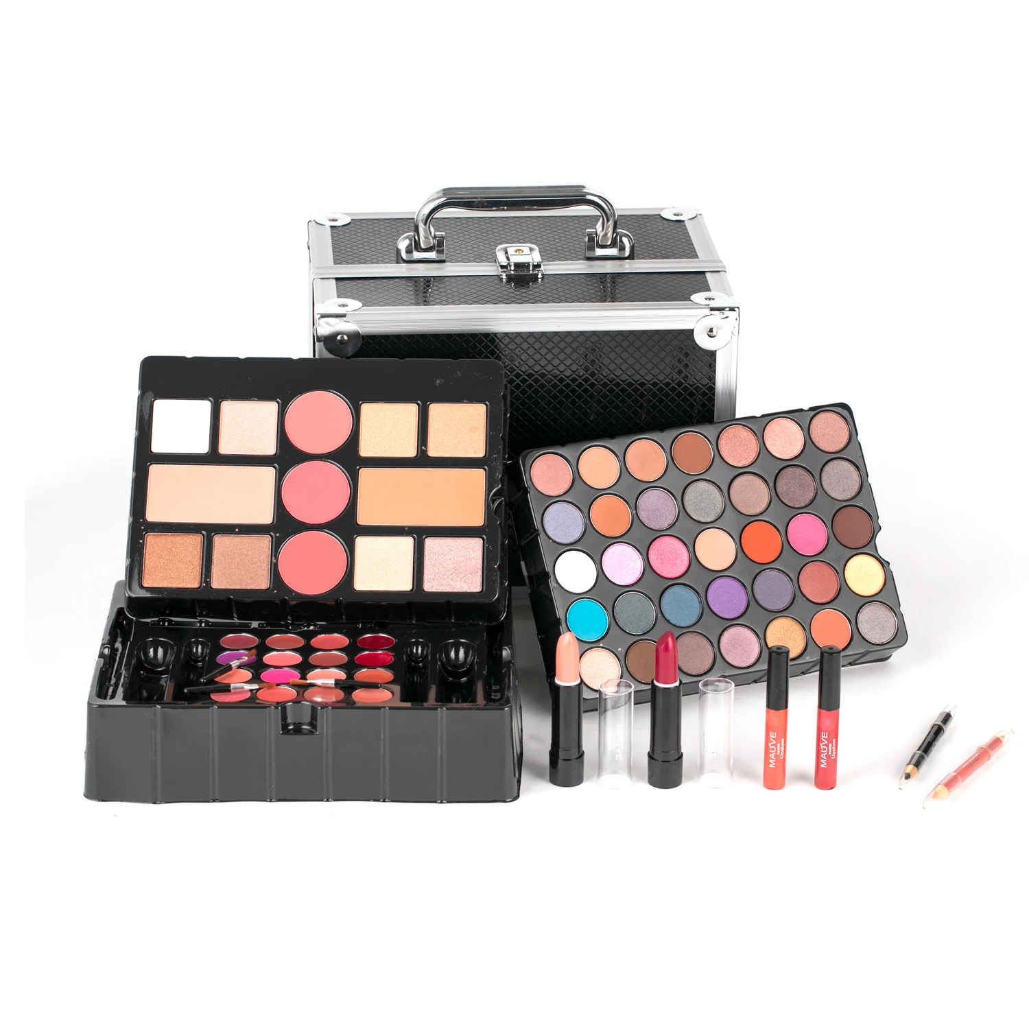 DUER LIKA Portable Professional 35 Color Eyeshadow Blush Cosmetic Foundation Face Powder Makeup Sets Eye Shadows Palette