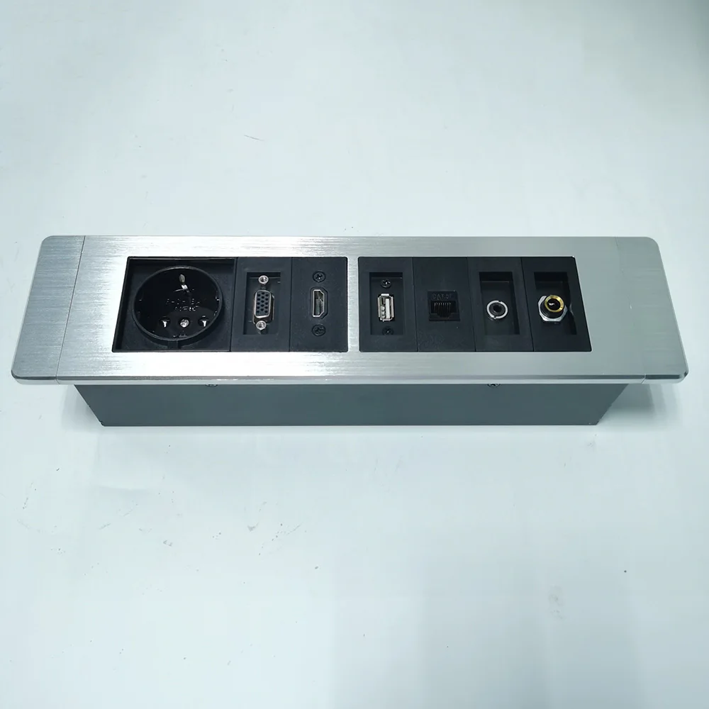 Wall Socket / Information box High-grade aluminum alloy material European standard Video and audio information box